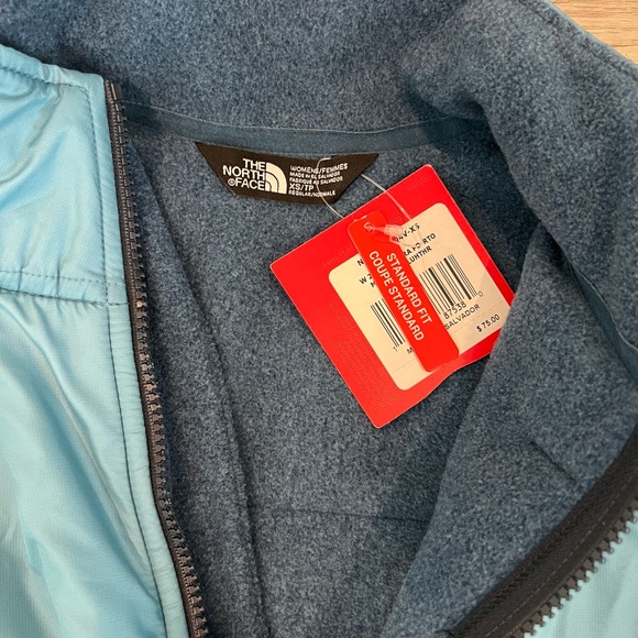 NORTH FACE BLUE FLEECE HALF ZIP SIZE XS - Picture 3 of 5